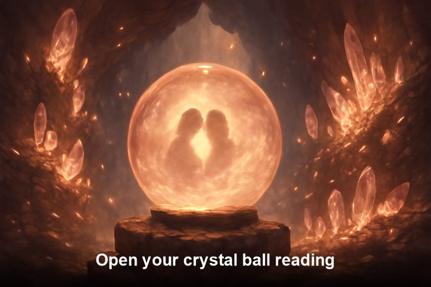 crystal ball reading - click to open your message