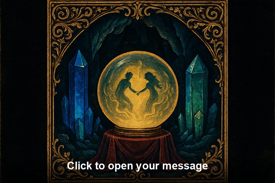 crystal ball reading - click to open your message